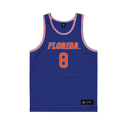 Florida - NCAA Men's Basketball : Alex Kovatchev - Royal Basketball Jersey-0