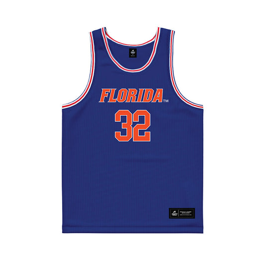 Florida - NCAA Men's Basketball : Olivier Rioux - Royal Basketball Jersey-0