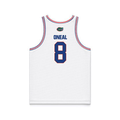 Florida - NCAA Women's Basketball : Mearah Oneal - White Basketball Jersey