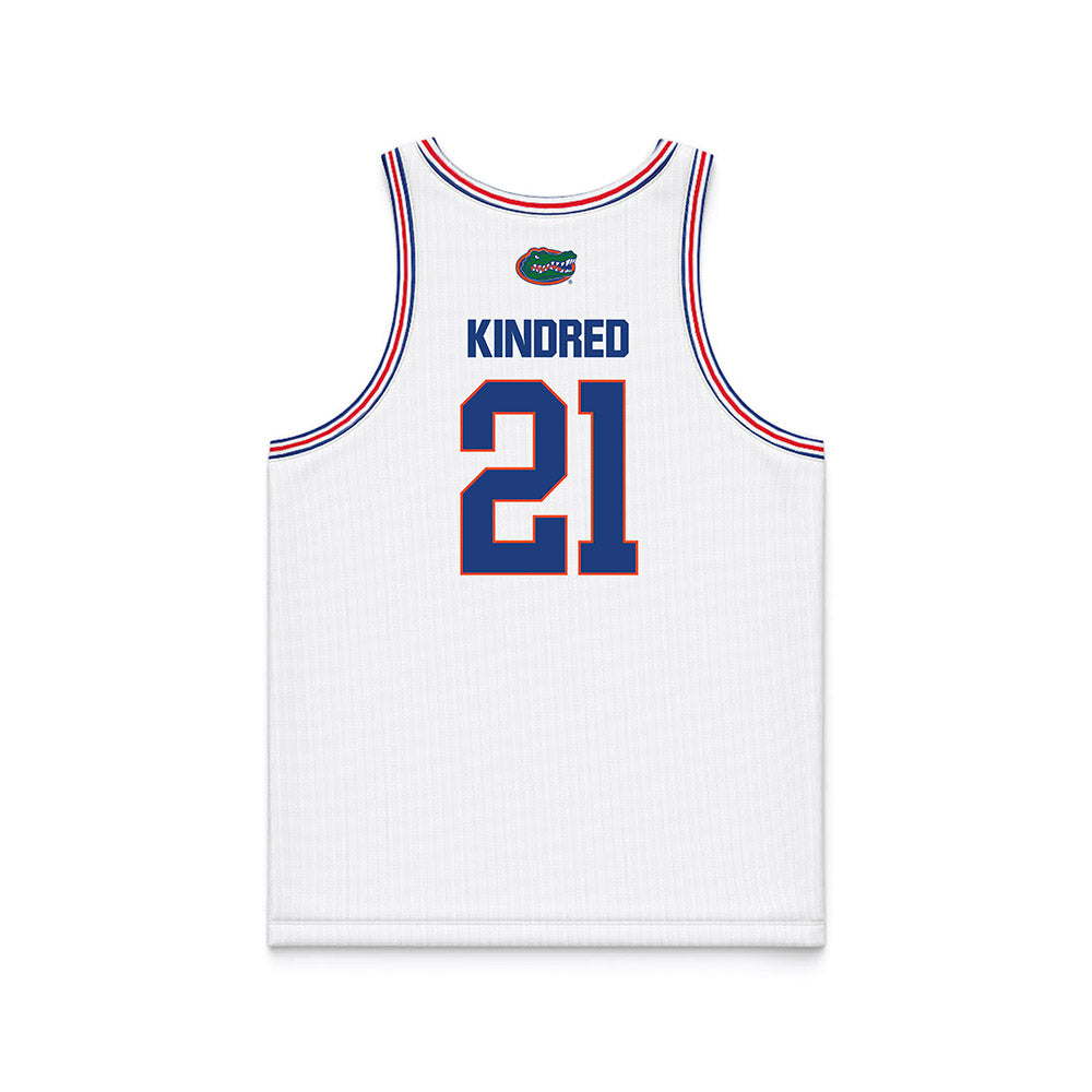 Florida - NCAA Women's Basketball : Eriny Kindred - White Basketball Jersey