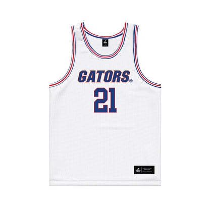 Florida - NCAA Women's Basketball : Eriny Kindred - White Basketball Jersey