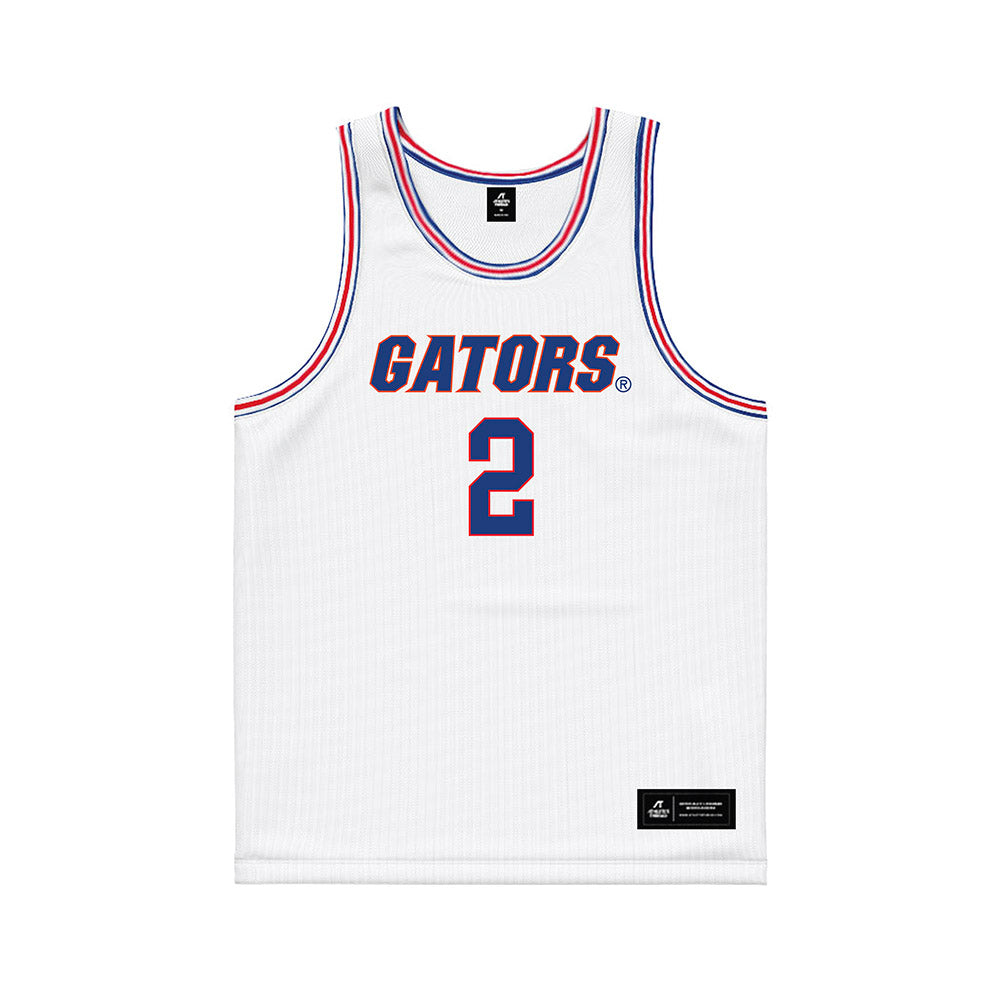 Florida - NCAA Women's Basketball : Nyadieng Yiech - White Basketball Jersey-0