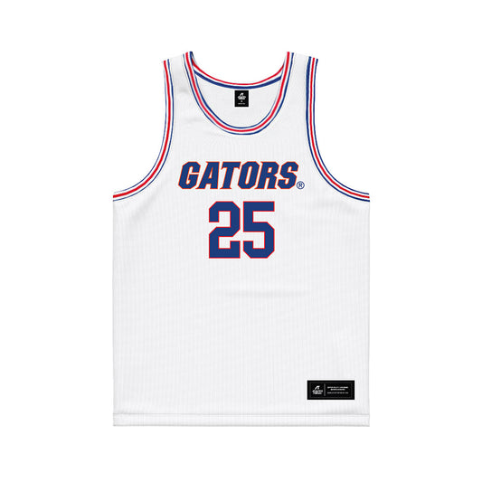 Florida - NCAA Women's Basketball : Beage Dut - White Basketball Jersey
