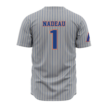 Florida - NCAA Baseball : Justin Nadeau - Grey Jersey