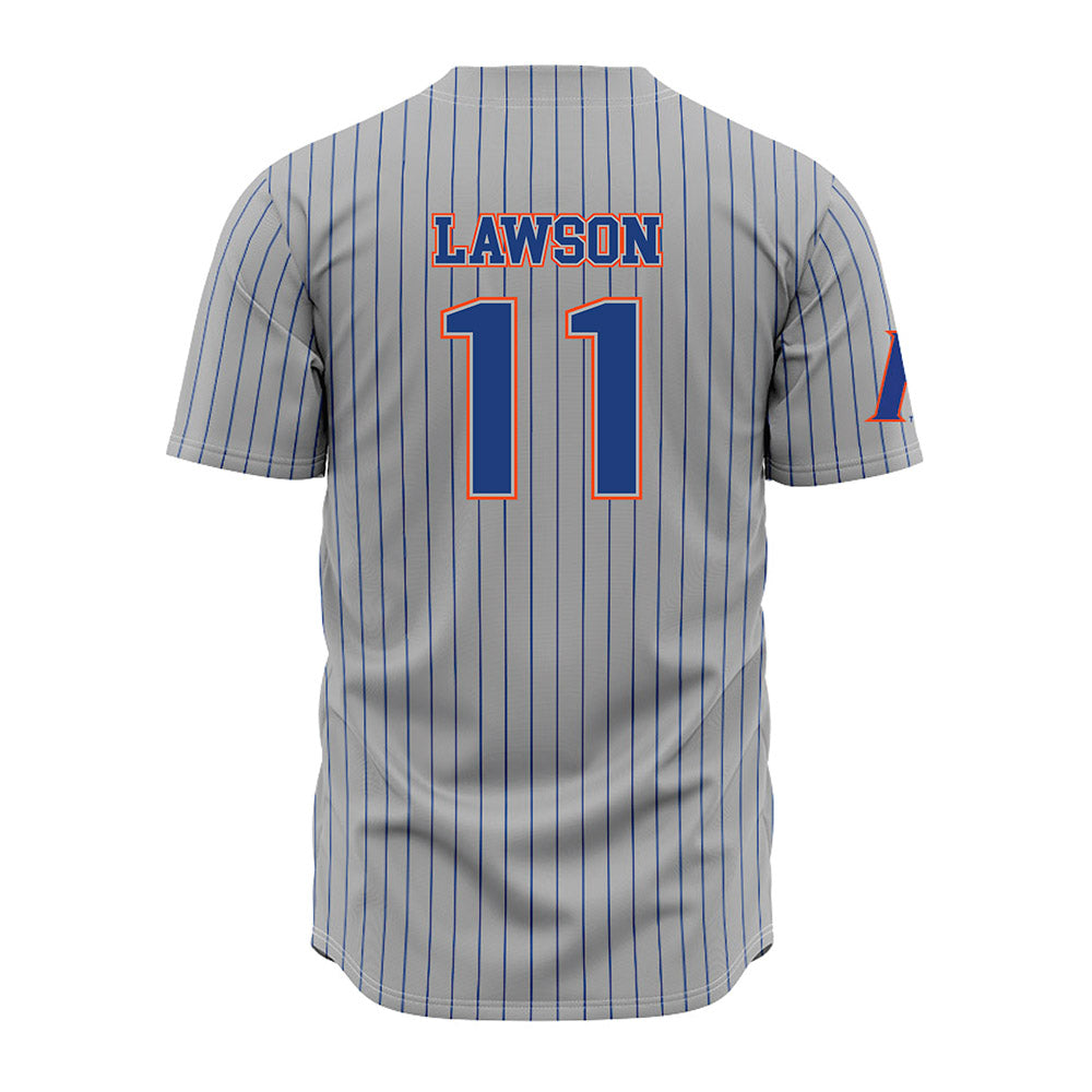 Florida - NCAA Baseball : Brendan Lawson - Grey Jersey-1