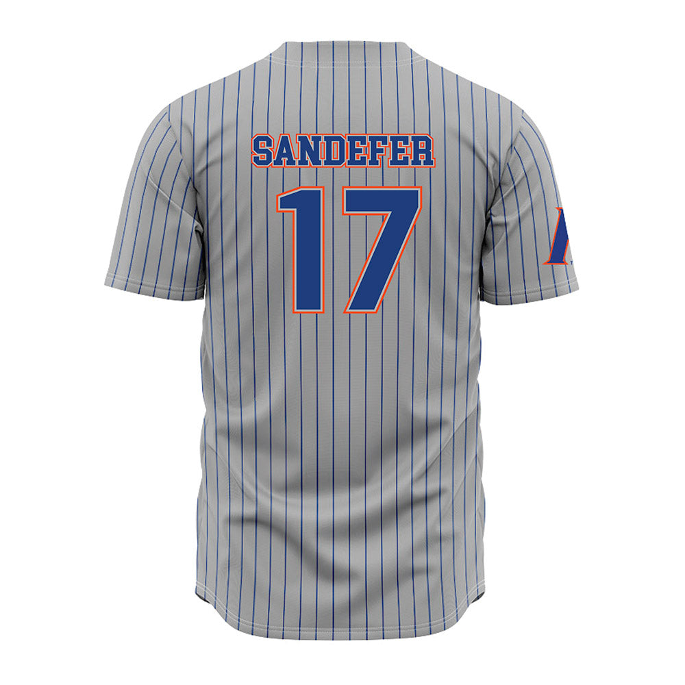 Florida - NCAA Baseball : Russell Sandefer - Grey Jersey-1