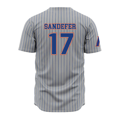 Florida - NCAA Baseball : Russell Sandefer - Grey Jersey-1
