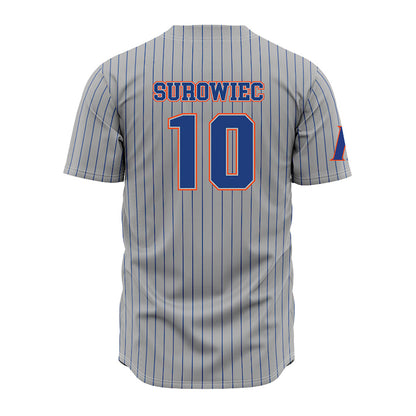 Florida - NCAA Baseball : Ethan Surowiec - Grey Jersey-1