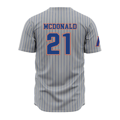 Florida - NCAA Baseball : Caden McDonald - Grey Jersey