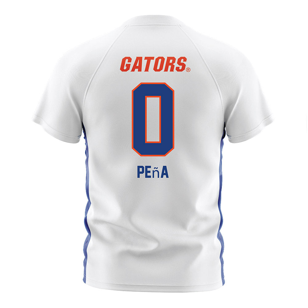 Florida - NCAA Women's Soccer : Paloma Peña - White Soccer Jersey-1
