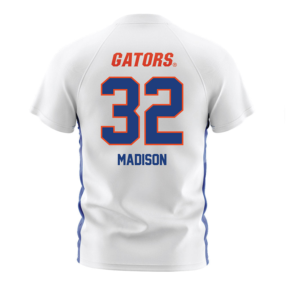 Florida - NCAA Women's Soccer : Victoria Madison - White Soccer Jersey-1