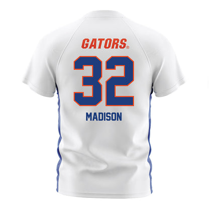 Florida - NCAA Women's Soccer : Victoria Madison - White Soccer Jersey-1