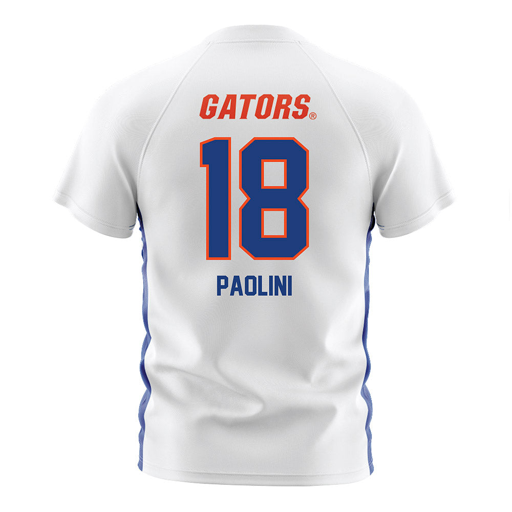 Florida - NCAA Women's Soccer : Ava Paolini - White Soccer Jersey-1