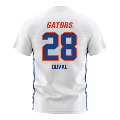 Florida - NCAA Women's Soccer : Emma Duval - White Soccer Jersey