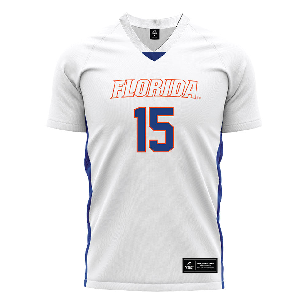Florida - NCAA Women's Soccer : Addy Lang - White Soccer Jersey-0