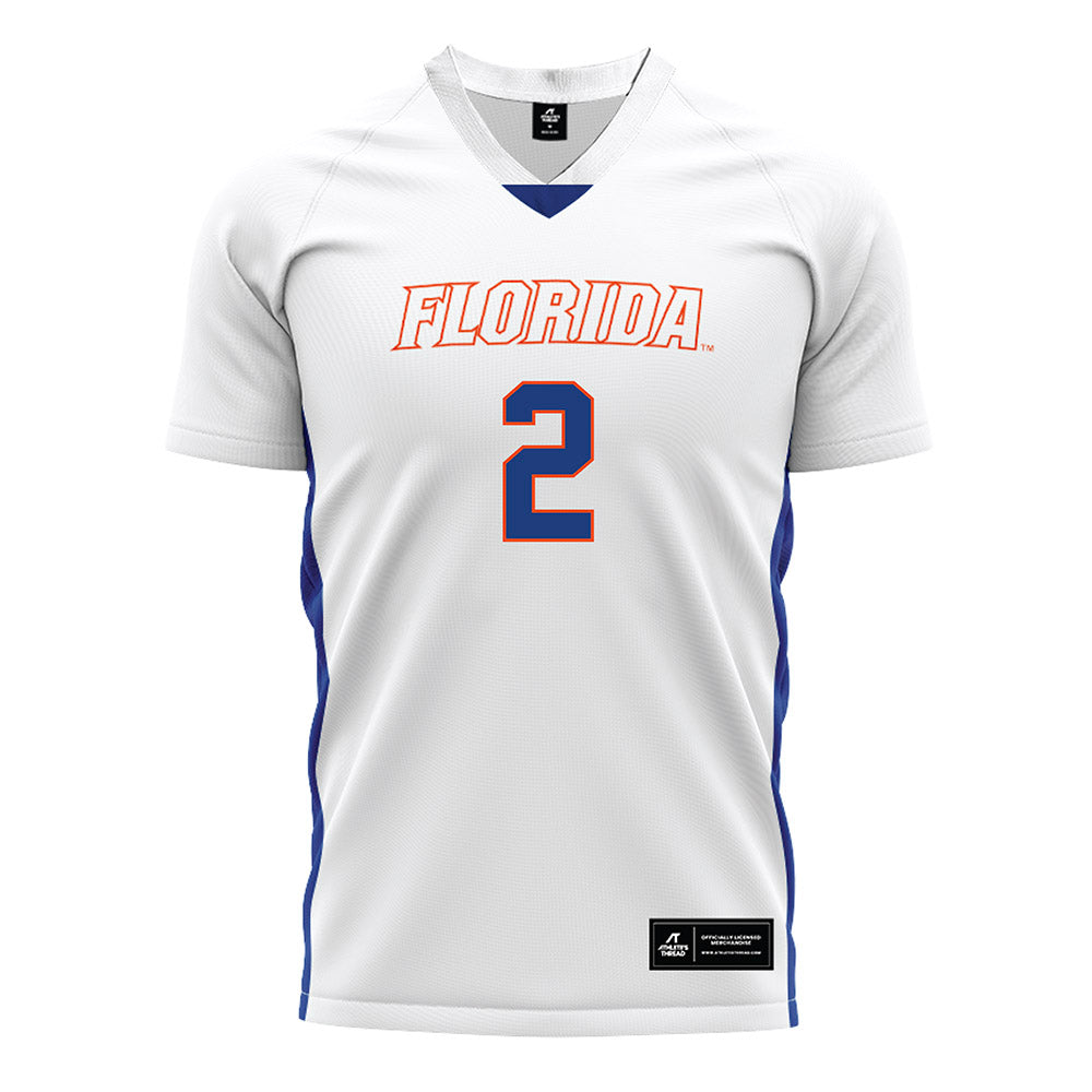 Florida - NCAA Women's Soccer : Kai Tsakiris - White Soccer Jersey-0
