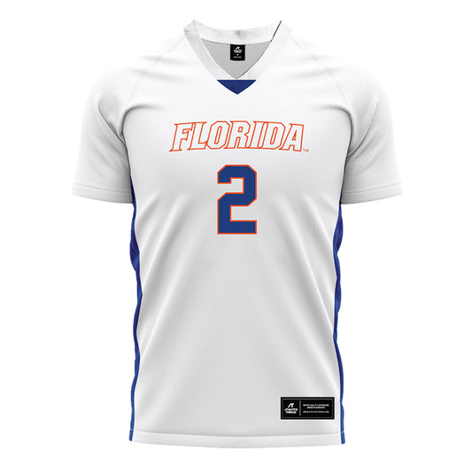 Florida - NCAA Women's Soccer : Kai Tsakiris - White Soccer Jersey-0