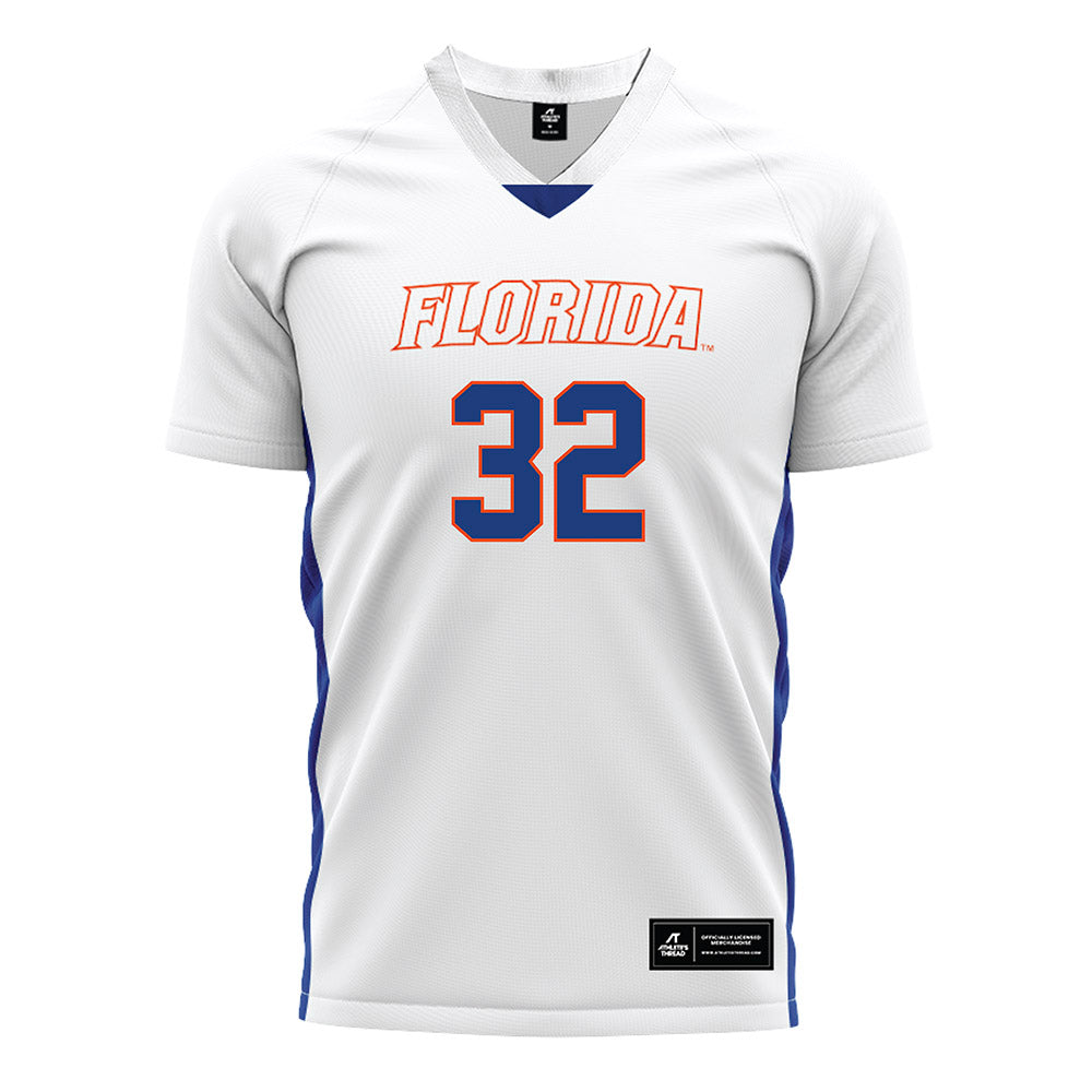 Florida - NCAA Women's Soccer : Victoria Madison - White Soccer Jersey-0