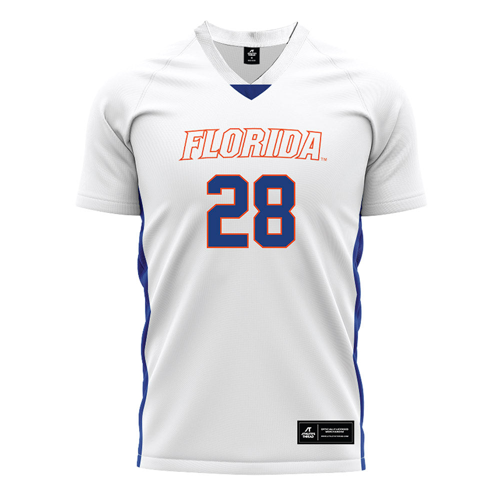 Florida - NCAA Women's Soccer : Emma Duval - White Soccer Jersey