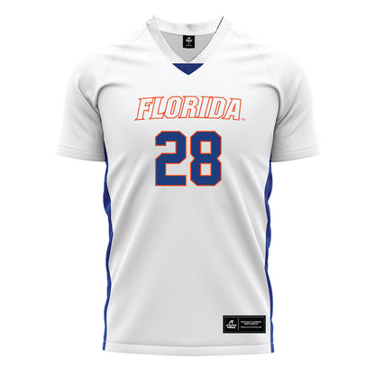 Florida - NCAA Women's Soccer : Emma Duval - White Soccer Jersey