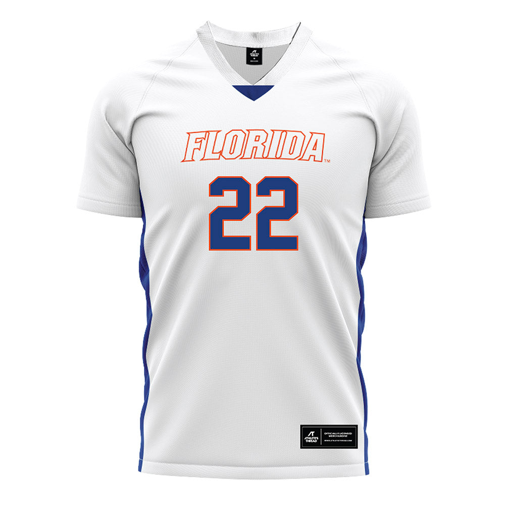 Florida - NCAA Women's Soccer : Abigail Gemma - White Soccer Jersey-0