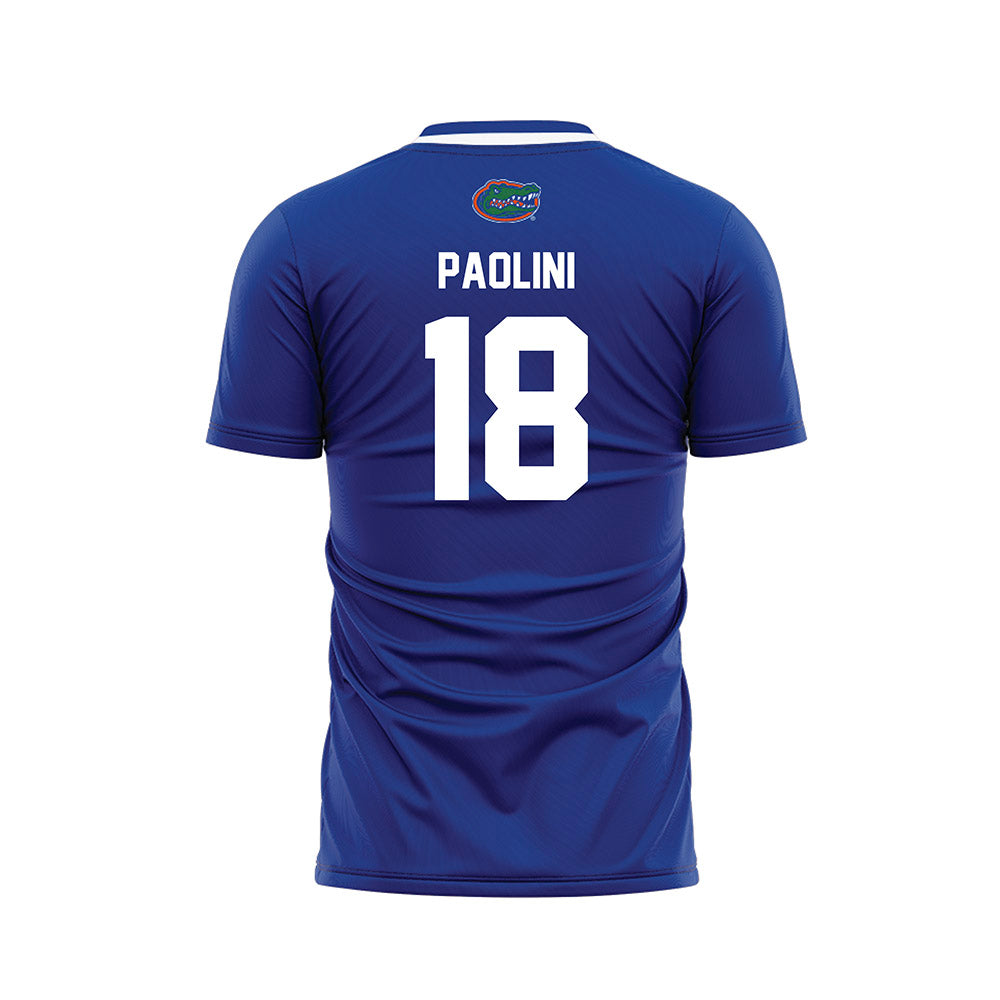 Florida - NCAA Women's Soccer : Ava Paolini - Royal Soccer Jersey-1