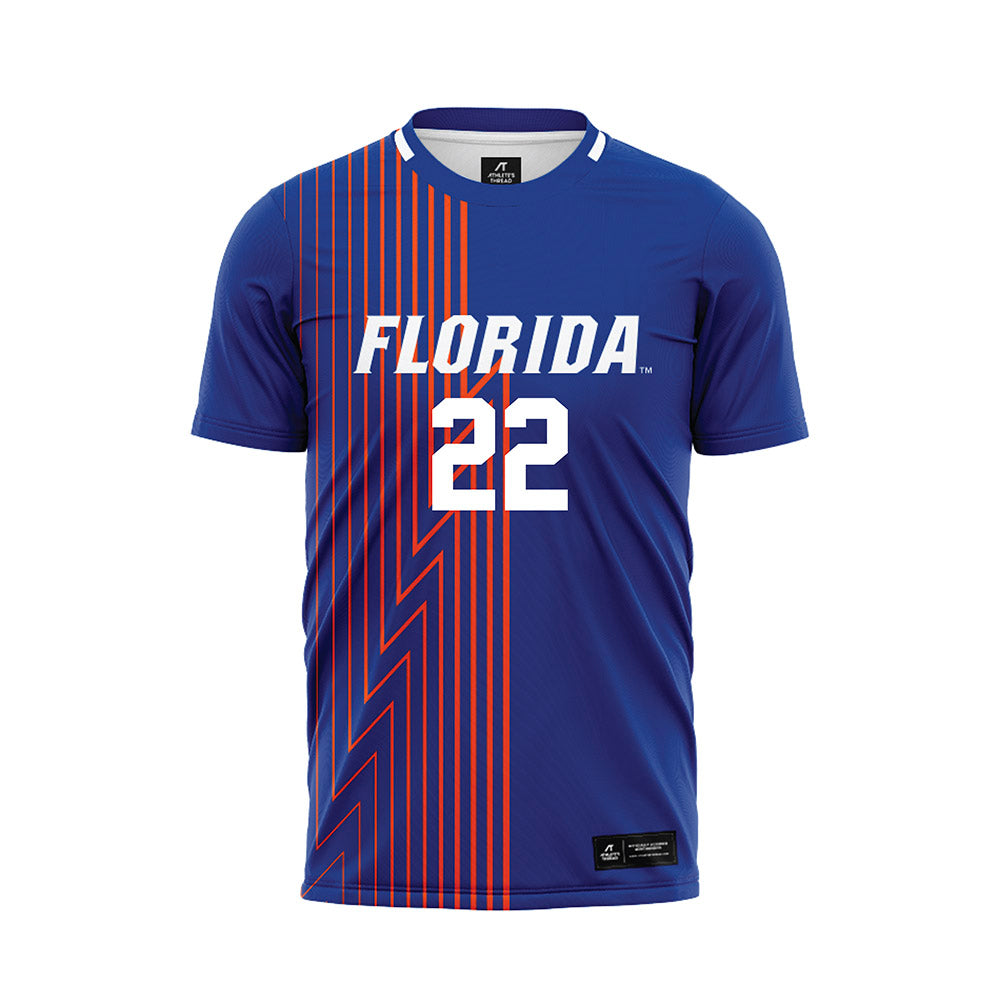 Florida - NCAA Women's Soccer : Abigail Gemma - Royal Soccer Jersey-0