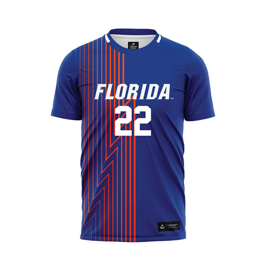 Florida - NCAA Women's Soccer : Abigail Gemma - Royal Soccer Jersey-0