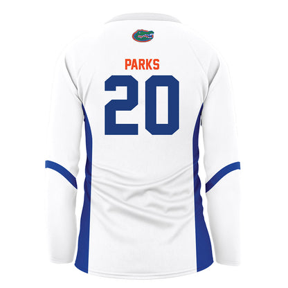 Florida - NCAA Women's Volleyball : Taylor Parks - White Volleyball Jersey