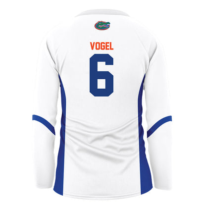 Florida - NCAA Women's Volleyball : Ella Vogel - White Volleyball Jersey
