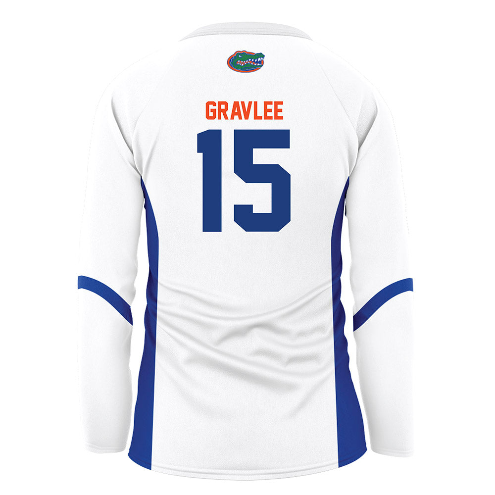 Florida - NCAA Women's Volleyball : Madi Gravlee - White Volleyball Jersey