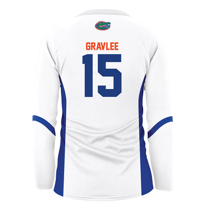 Florida - NCAA Women's Volleyball : Madi Gravlee - White Volleyball Jersey