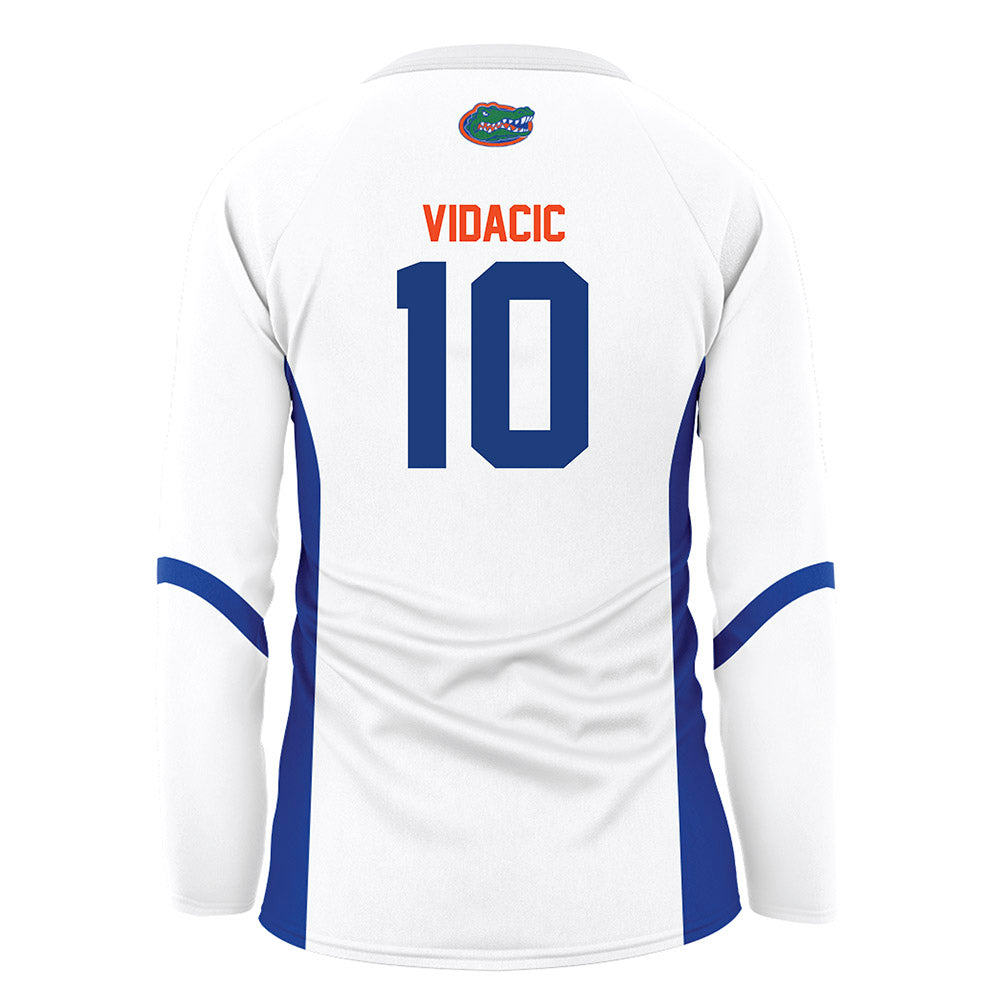 Florida - NCAA Women's Volleyball : Milica Vidacic - White Volleyball Jersey-1