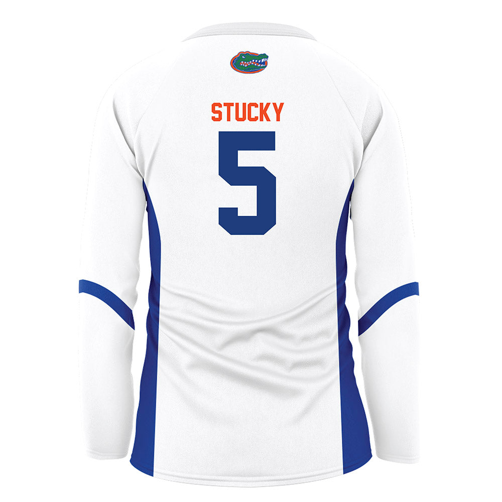 Florida - NCAA Women's Volleyball : Alexis Stucky - White Volleyball Jersey