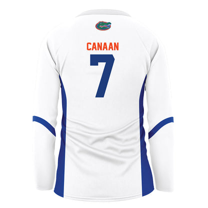 Florida - NCAA Women's Volleyball : Emily Canaan - White Volleyball Jersey
