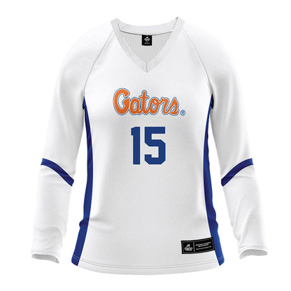 Florida - NCAA Women's Volleyball : Madi Gravlee - White Volleyball Jersey