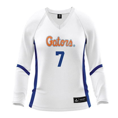 Florida - NCAA Women's Volleyball : Emily Canaan - White Volleyball Jersey