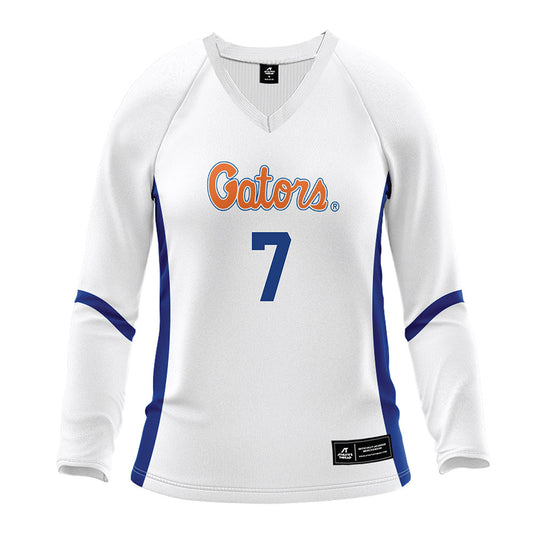 Florida - NCAA Women's Volleyball : Emily Canaan - White Volleyball Jersey
