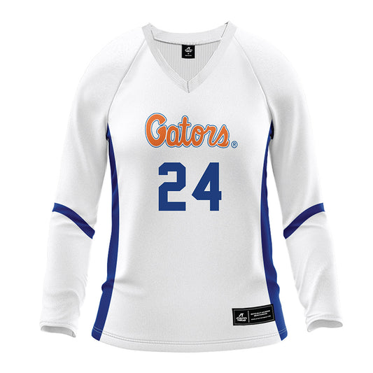 Florida - NCAA Women's Volleyball : Lauren Harden - White Volleyball Jersey