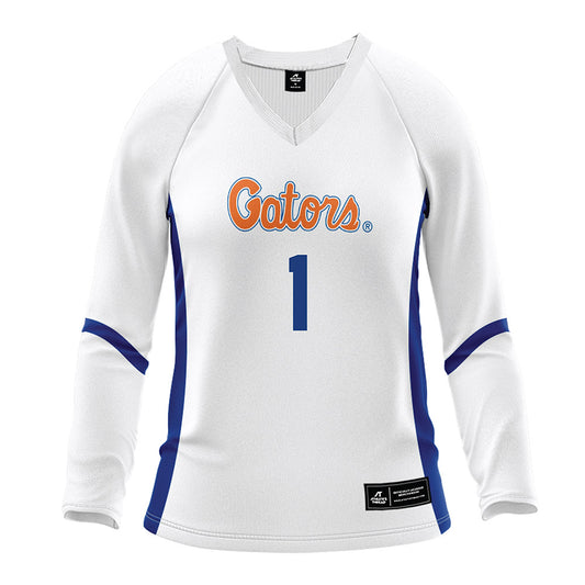 Florida - NCAA Women's Volleyball : DeAndrea McMillian - White Volleyball Jersey-0