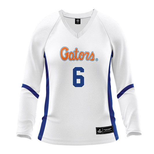 Florida - NCAA Women's Volleyball : Ella Vogel - White Volleyball Jersey