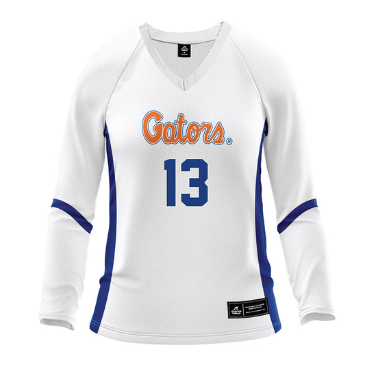 Florida - NCAA Women's Volleyball : Erin Engel - White Volleyball Jersey