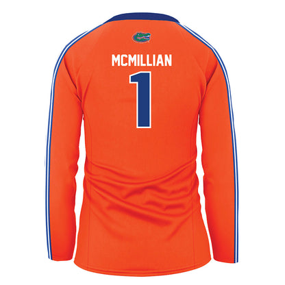 Florida - NCAA Women's Volleyball : DeAndrea McMillian - Orange Volleyball Jersey-1