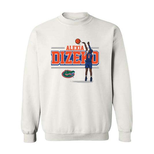 Florida - NCAA Women's Basketball : Alexia Dizeko - Individual Caricature Crewneck Sweatshirt