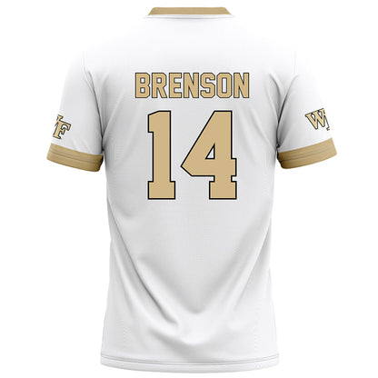 Wake Forest - NCAA Football : Chevalier Brenson - White Football Jersey-1