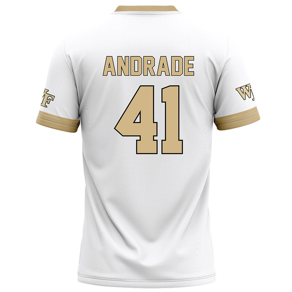 Wake Forest - NCAA Football : Mason Andrade - White Football Jersey-1