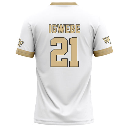 Wake Forest - NCAA Football : Zach Igwebe - White Football Jersey