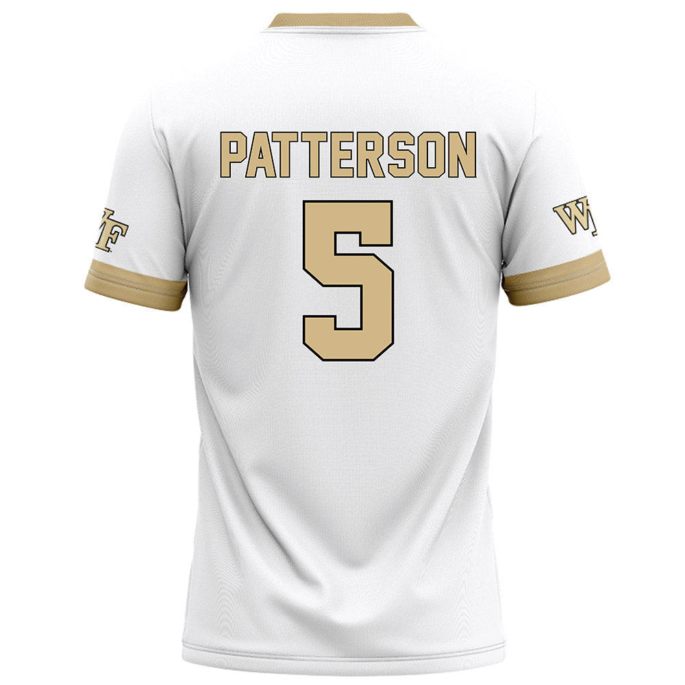 Wake Forest - NCAA Football : Davaughn Patterson - White Football Jersey-1