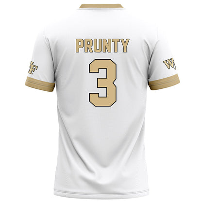 Wake Forest - NCAA Football : Karon Prunty - White Football Jersey-1