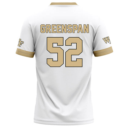 Wake Forest - NCAA Football : Sam Greenspan - White Football Jersey